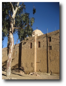 west wall of the monastery